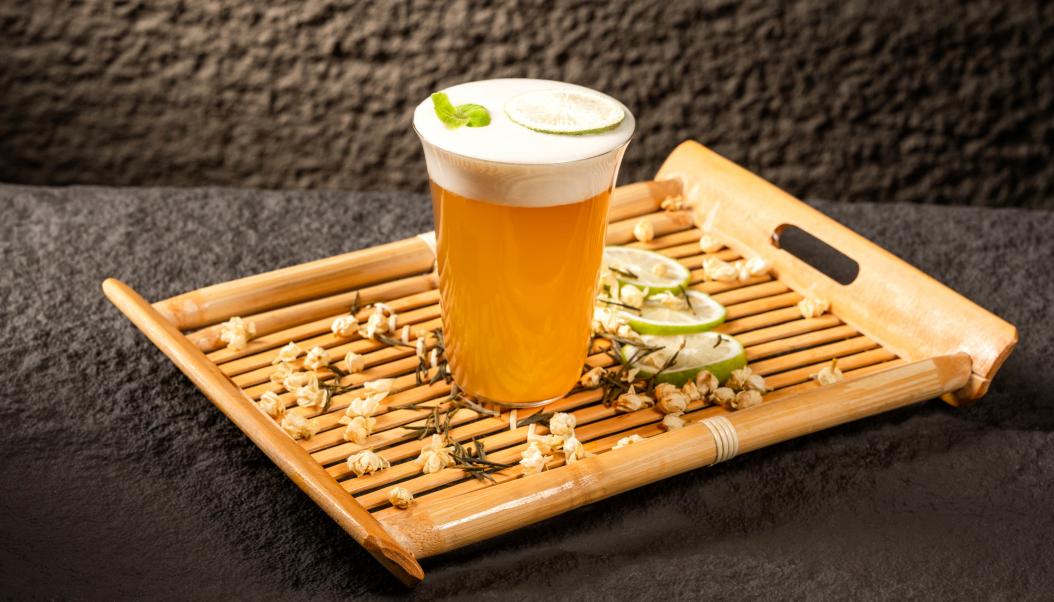 火鍋春季甜品，加盟店新品，抹茶奶豆腐！